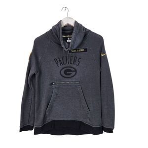 Green‎ Bay Packers Hoodie Womens XS NFL Football Salute to Service Nike Pullover